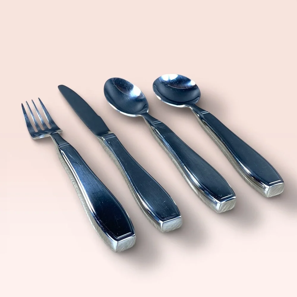 American Hawks Weighted Adaptive Flatware Stainless Utensils 7 oz Each‎